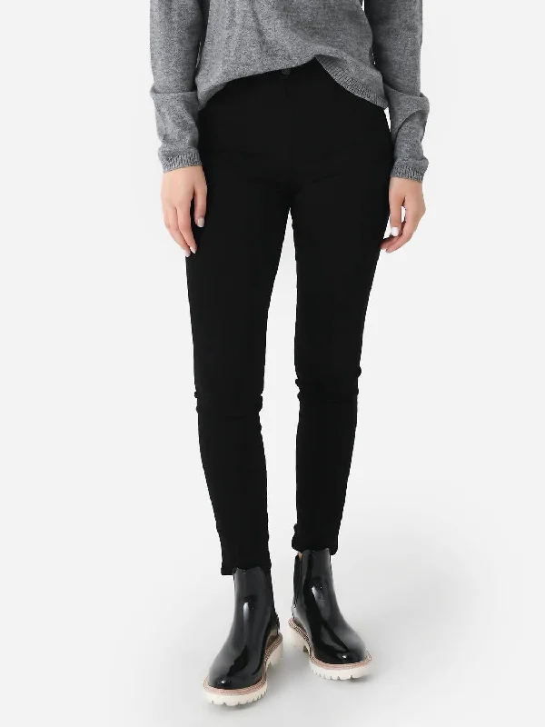 sport check pants -Bodycon Skinny Jean In Plush Black