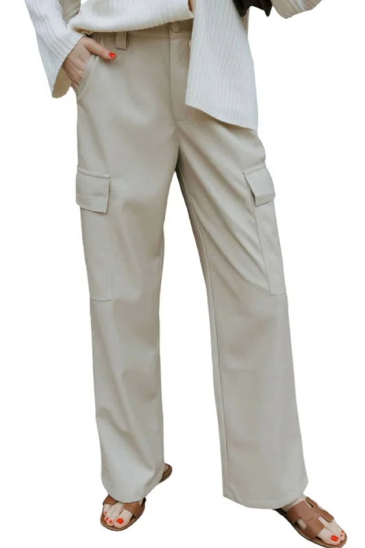 performance stretch pants -Cargo Pants In Stone