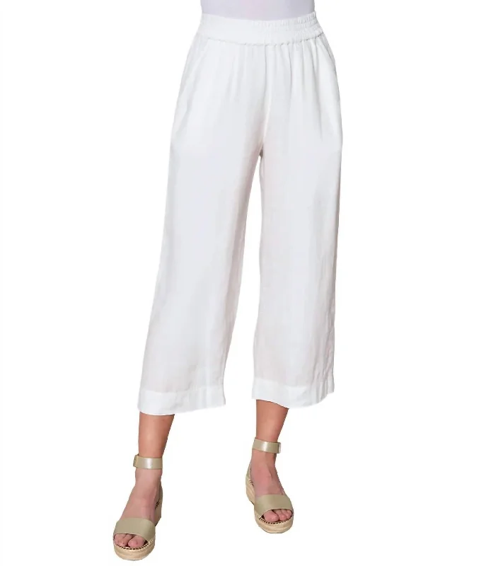 sleek stretch pants -City Pants In Soft White