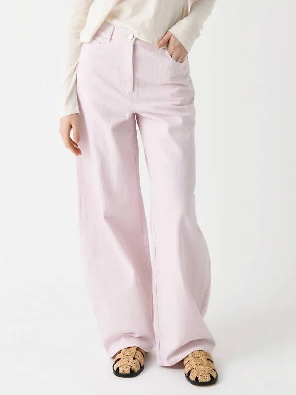 sport pattern pants -Cocoon Striped Pant In Ballerina Combo