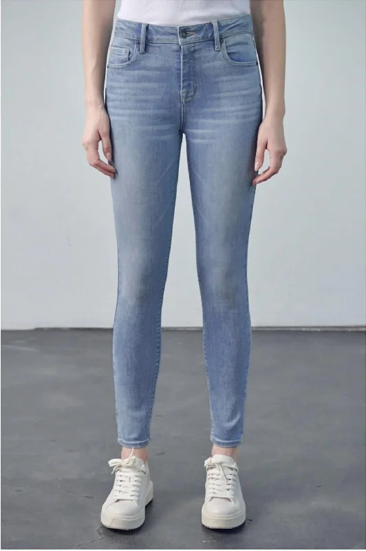 crimson utility pants -Courtney High Rise Skinny Jean In Light Wash