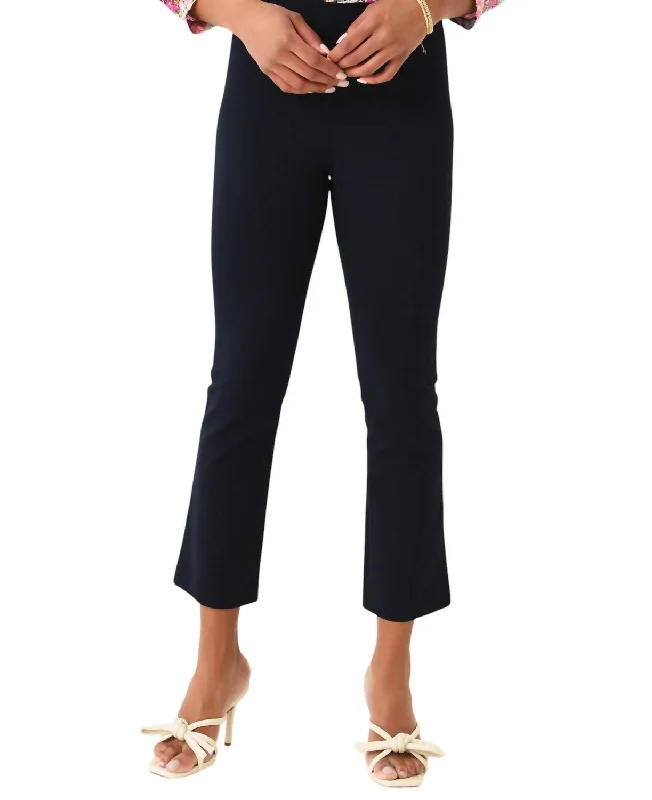 garnet relaxed pants -Crop Flare Trouser In Coastal