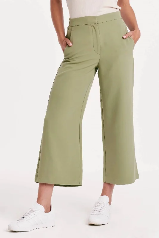 luxury twill pants -Denali Eucalyptus Pants In Green