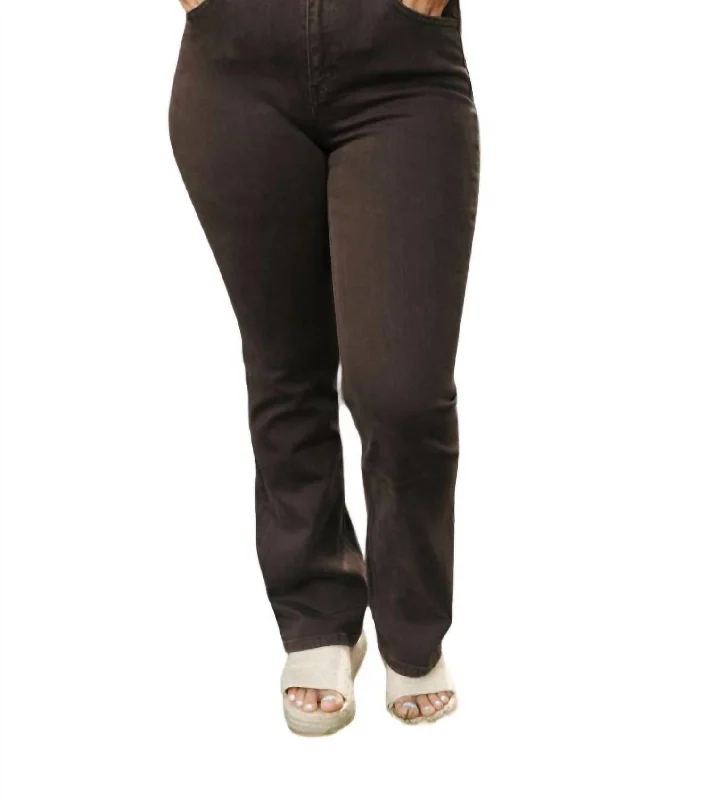 saffron weave pants -High Rise Bootcut Jean In Java