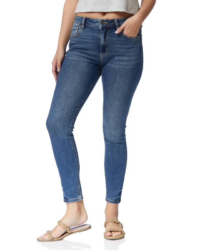 sand relaxed pants -High Rise Skinny Jean In Dark Wash