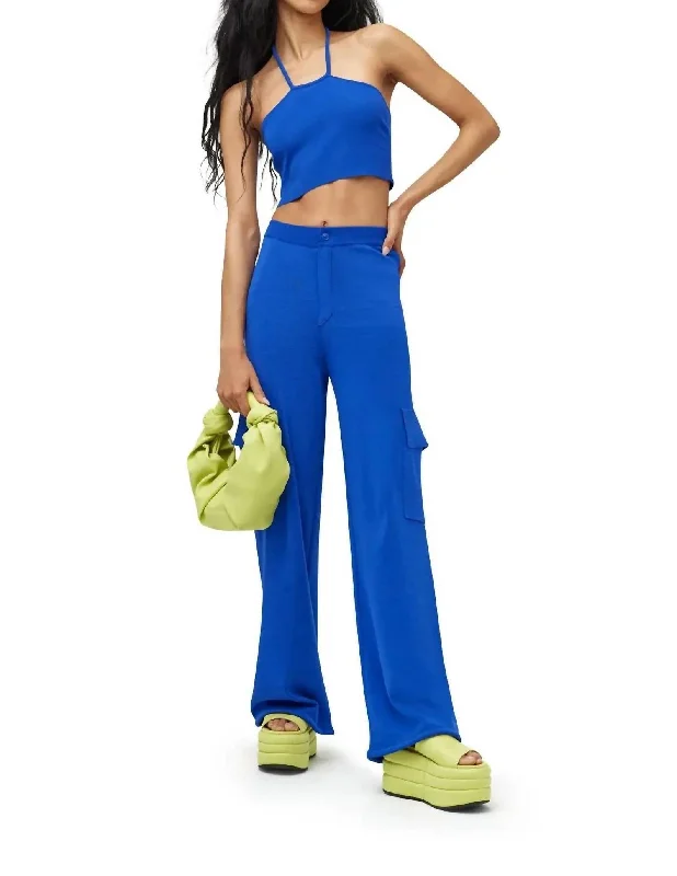 squad weave pants -Jabber Cargo Pant In Blue