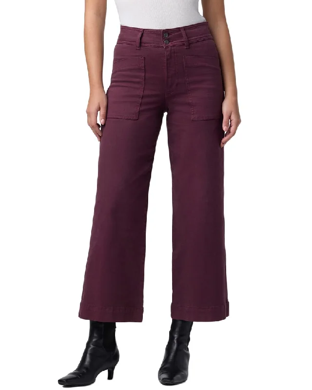 fitted utility pants -JOE'S Jeans Vineyard Wine Wide Leg Cargo Ankle Jean