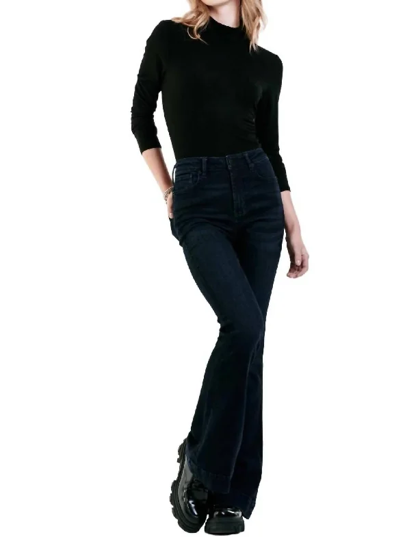 sci-fi design pants -Lane High Rise Flare Jeans In Humboldt