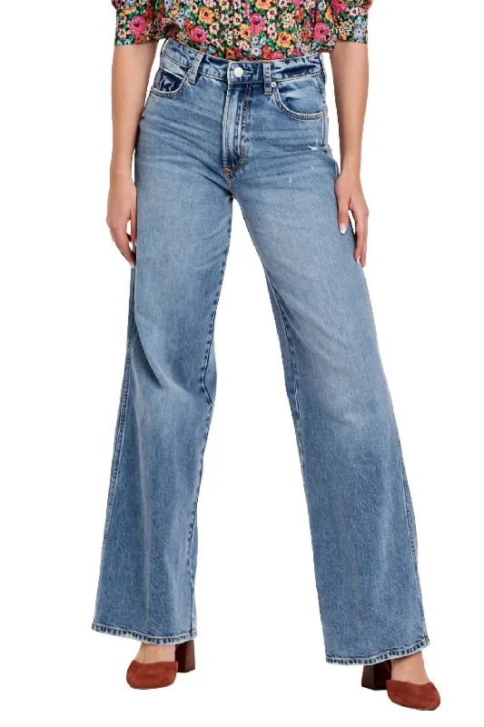 soft waist pants -Marci Wide Leg Dad Jean In Riverton