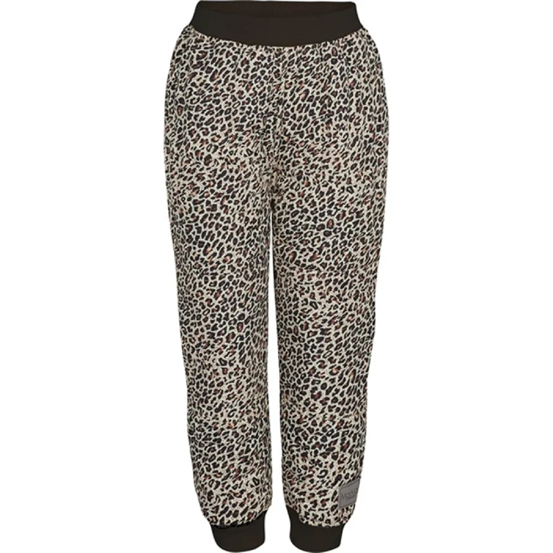 bronze comfy pants -MarMar Leopard Odin Thermo Pants