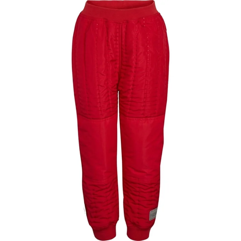 toddler check pants -MarMar Red Currant Odin Thermo Pants