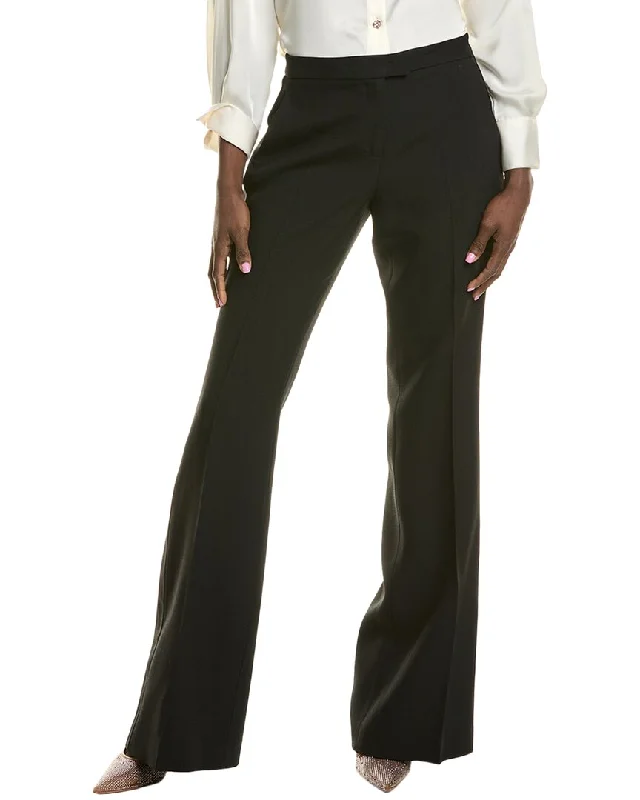 mid length pants -Michael Kors Sable Haylee Tuxedo Silk & Wool-Blend Pant