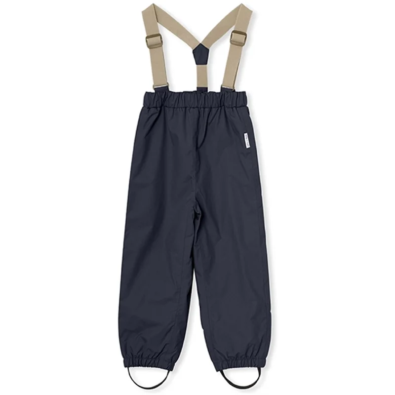 ruched hem pants -MINI A TURE Wilans Suspender Pants Ombre Blue