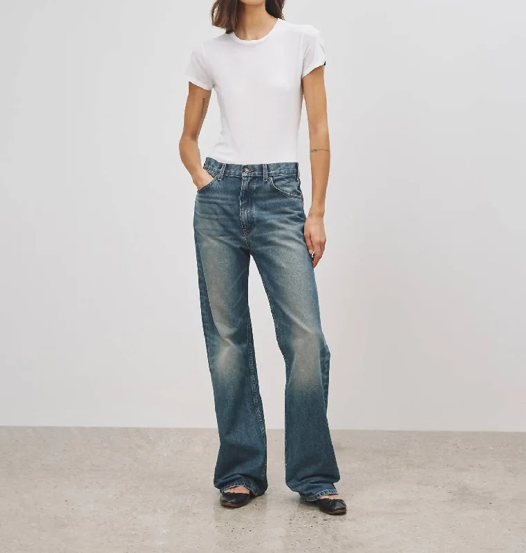 couple stretch pants -Mitchell Jean In Simon Wash