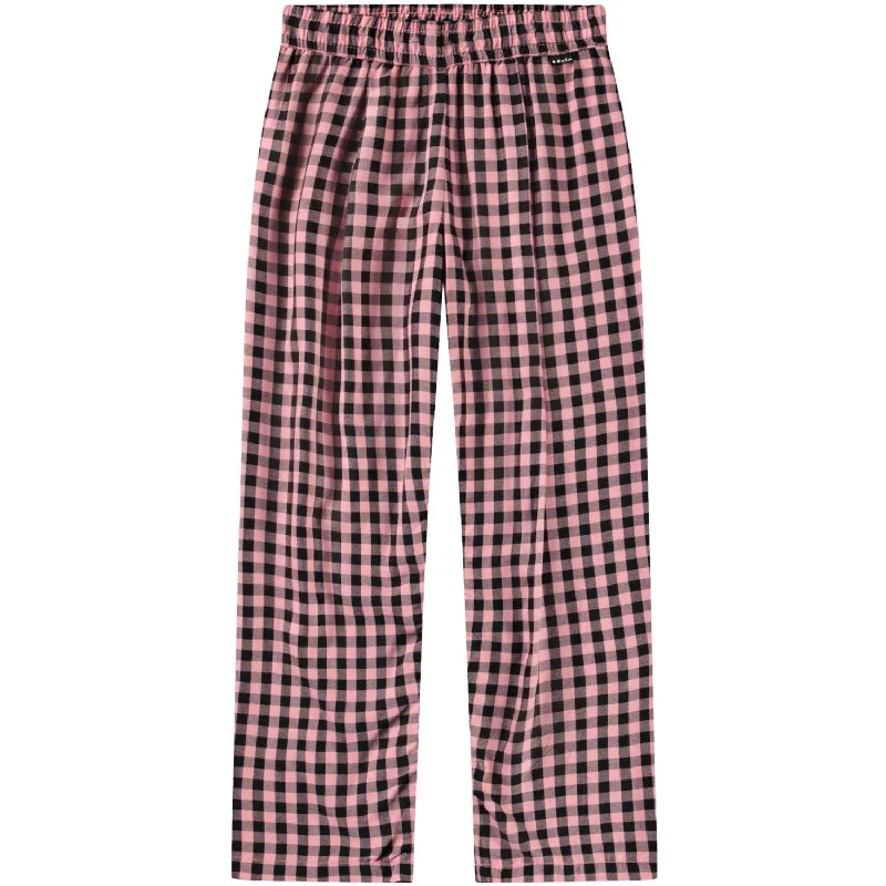 gym pattern pants -Molo Rose Ginham Ami Woven Pants