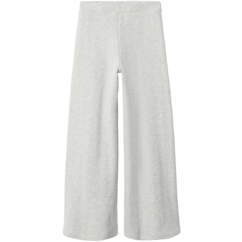 business sharp pants -Name It Light Grey Melange Tulpu Wide Pants