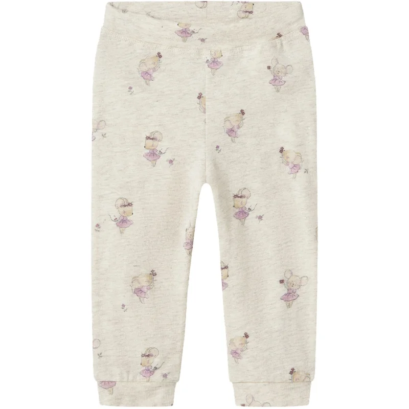 newborn graphic pants -Name It Peyote Melange Tadie Pants