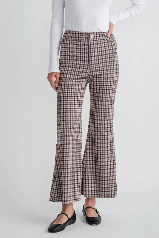 onyx black pants -Plaid Pants In Red Combo