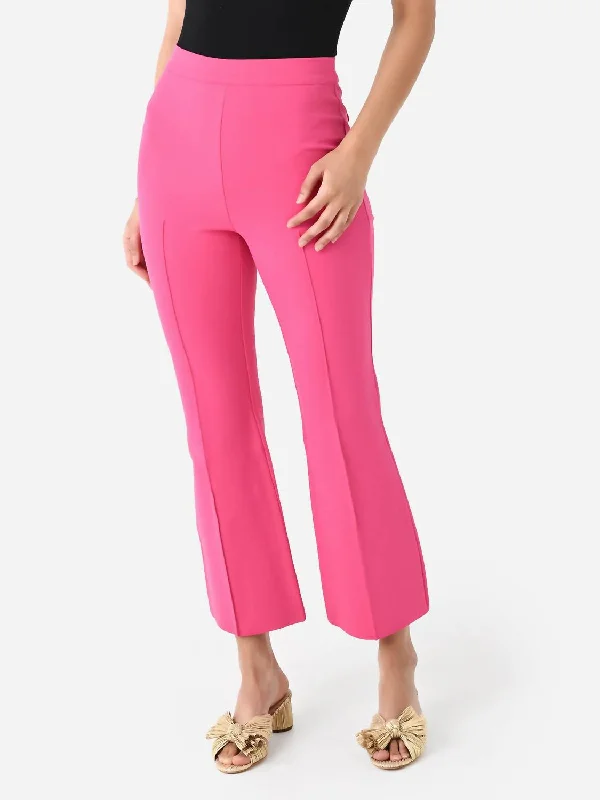 racerback pants -Porterfield Crop Flare Pant In Fuschia