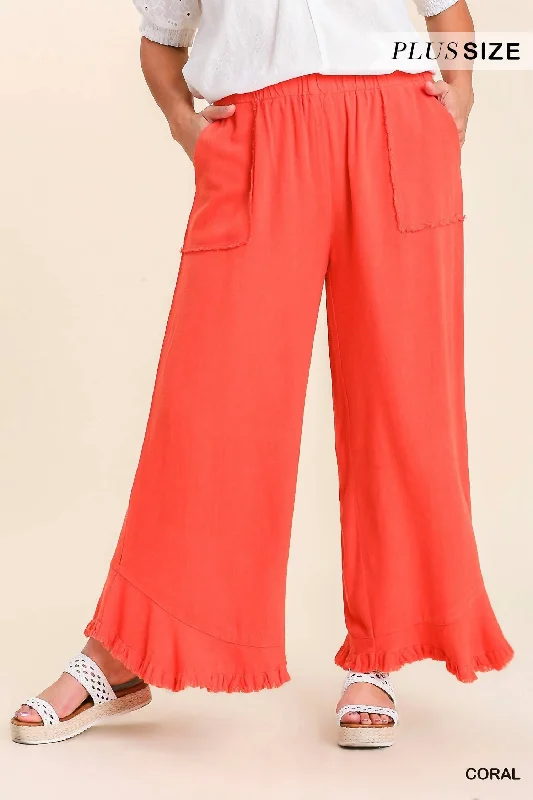 elbow pattern pants -Return To Sender Pants In Coral