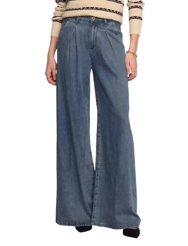 wide utility pants -Smith Pants In River