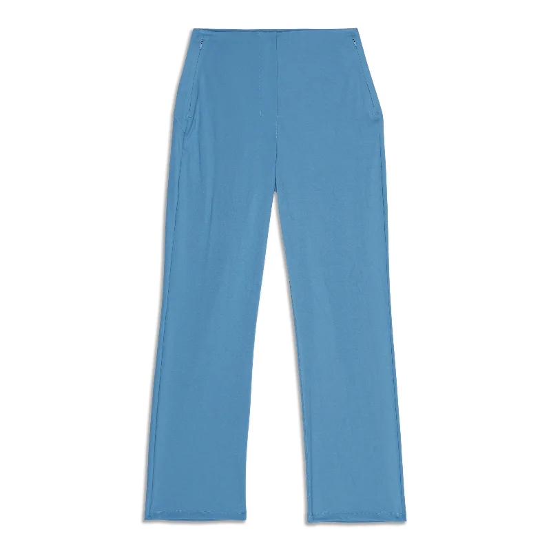 folded hem pants -Smooth Fit Pull-On High-Rise Cropped Pant - Resale