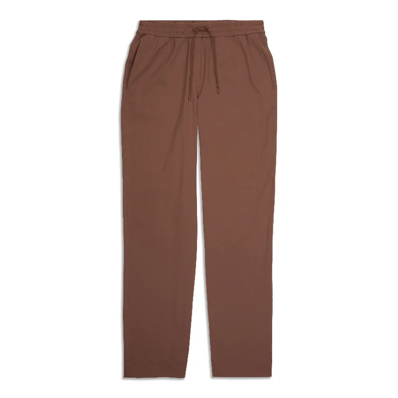 oatmeal comfy pants -Straight-Leg Mid-Rise Pant Full Length - Resale