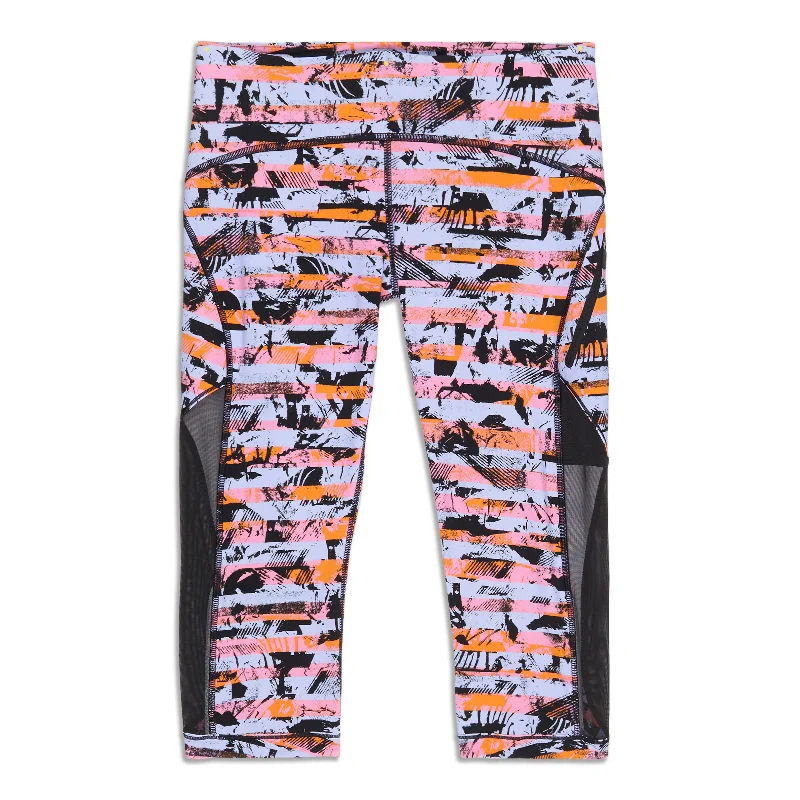 tangerine print pants -Sun Runner Crop - Resale