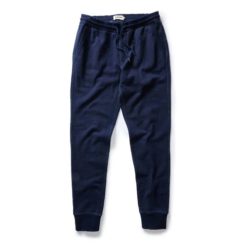 pine stretch pants -Sunset Jogger Pants In Indigo Terry