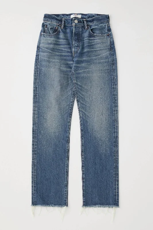 hazel comfy pants -Vintage High Waisted Chateau Straight Jean In Blue