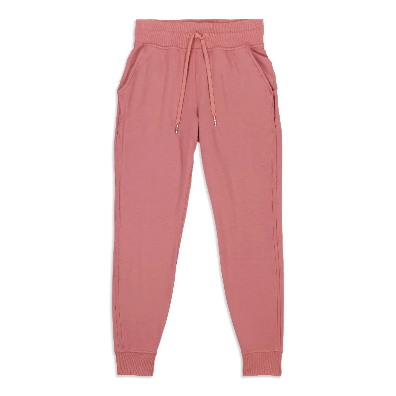 champagne weave pants -Warm Down High Rise Jogger - Resale