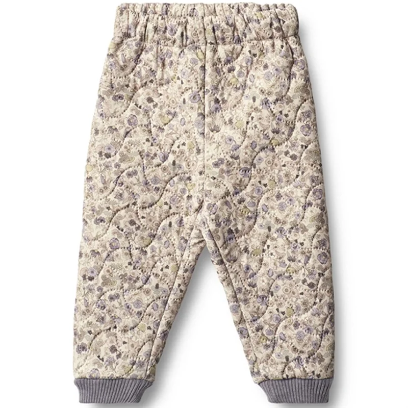 sleeveless stretch pants -Wheat Thermo Clam Flower Field Pants Alex