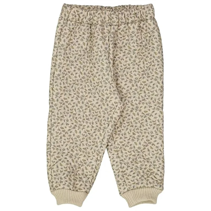 claret lounge pants -Wheat Thermo Watercolor Insects Pants Alex