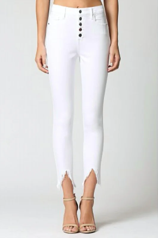 pair stretch pants -Women's Caroline High Rise Skinny Jeans In White