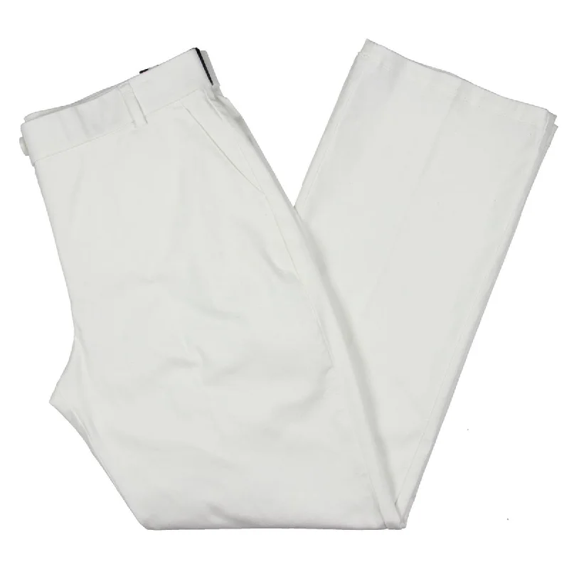 rose cropped pants -Womens Stretch Pull On Straight Leg Pants