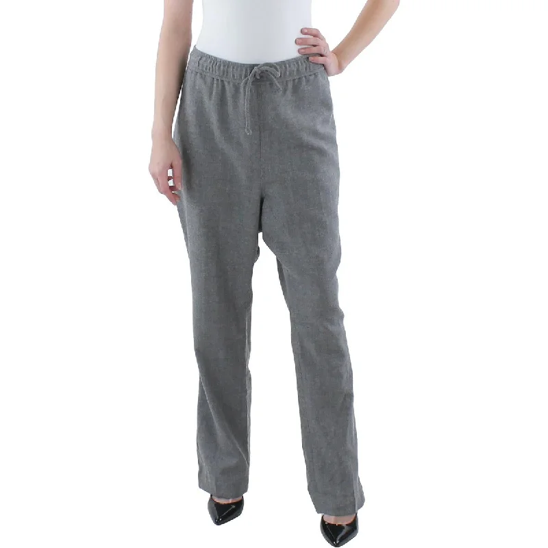 subtle check pants -Womens Wool Blend Herringbone Trouser Pants